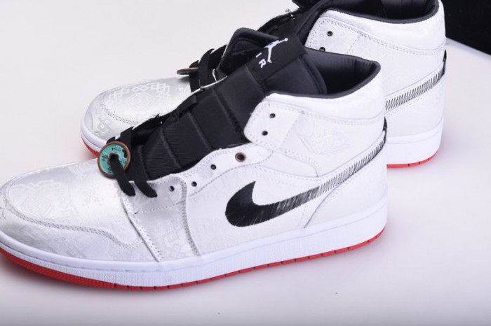 air jordan 1 mid "clot - fearless" - cu2804-100