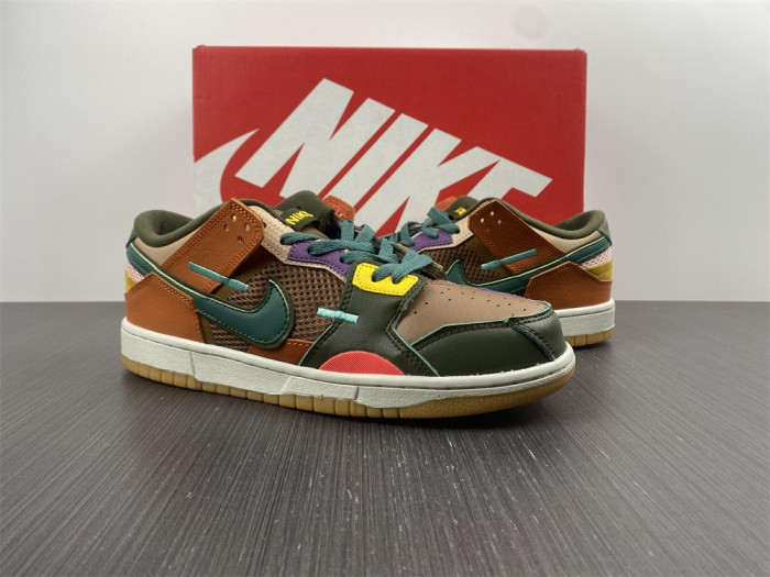 nike dunk low scrap archeo brown - db0500-200