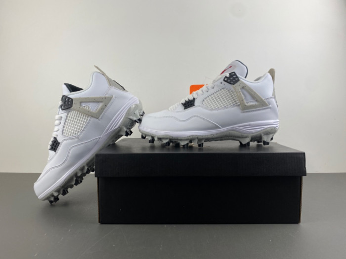 Jordan 4 Retro TD Cleat White Cement - HQ0207-106