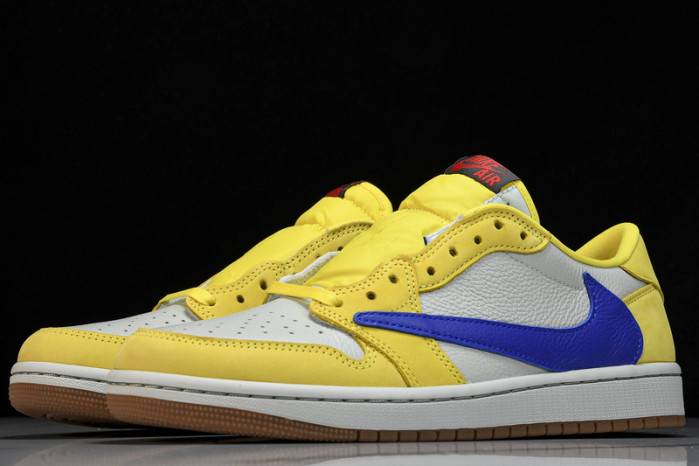 travis scott air jordan 1 low og canary dz4137-700