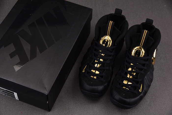 Nike Air Foamposite Pro Black Metallic Gold 624041-009