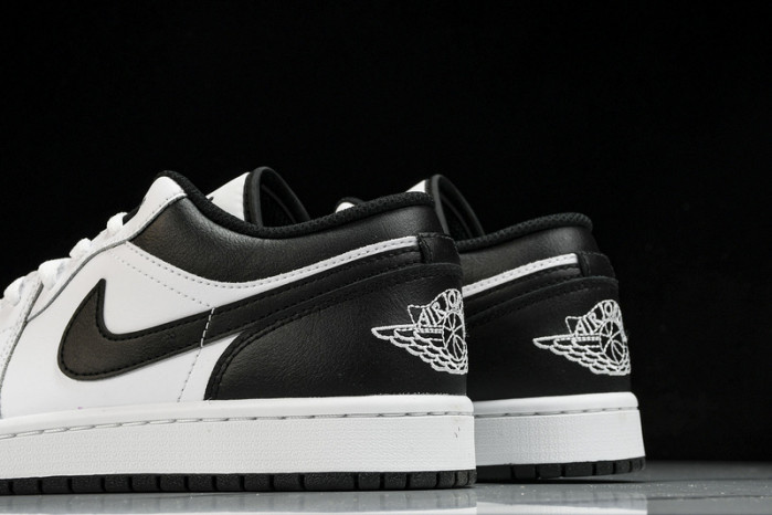 jordan 1 low white black - 553558-132