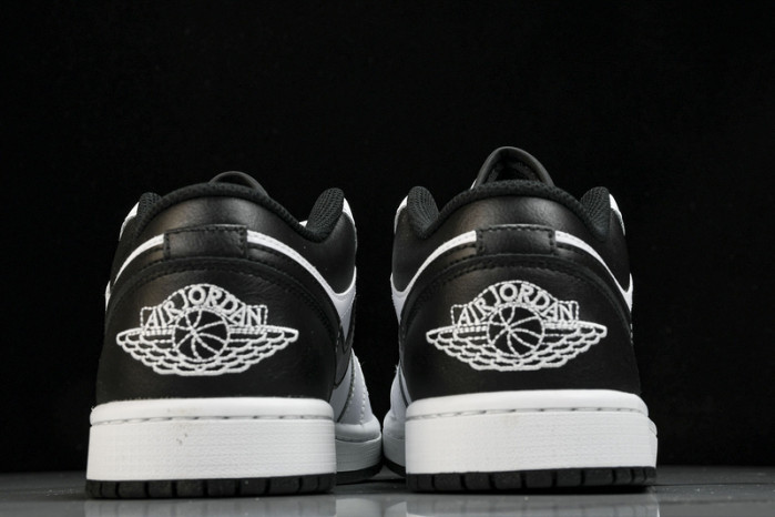 jordan 1 low white black - 553558-132