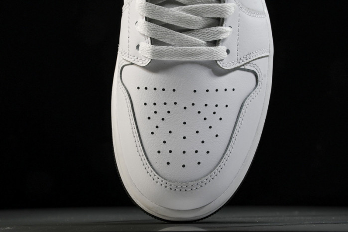 jordan 1 low white black - 553558-132