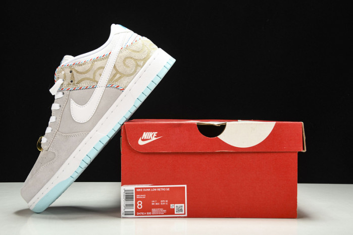 nike dunk low barbershop grey - dh7614-500