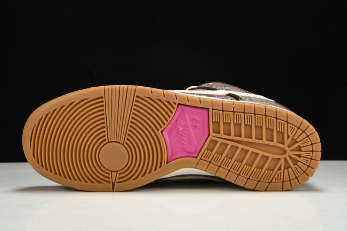 nike sb dunk low pro paisley brown - dh7534-200