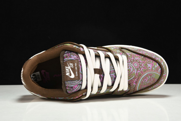 nike sb dunk low pro paisley brown - dh7534-200