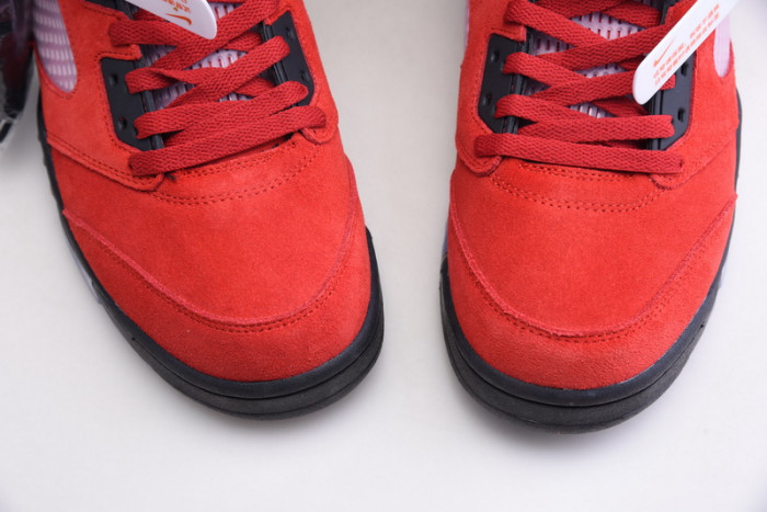 air jordan 5 raging bull 2021 red suede dd0587-600