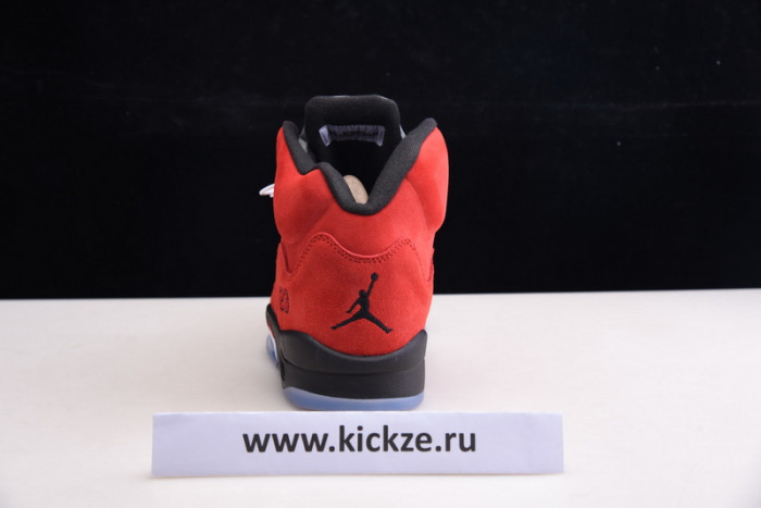 air jordan 5 raging bull 2021 red suede dd0587-600