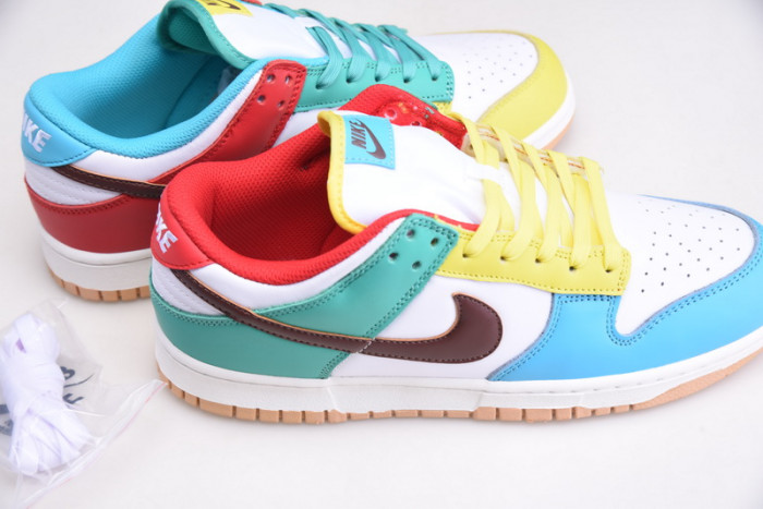 nike dunk lof free 99 white dh0952-100