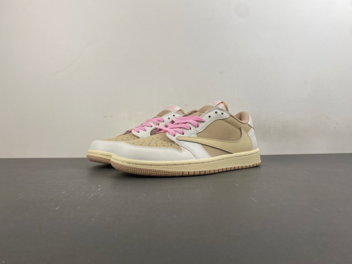 Travis Scott x Air Jordan 1 Low OG SAIL SHY PINK DM7888-116