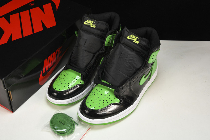 air jordan 1 high og patent pine green 555088-065