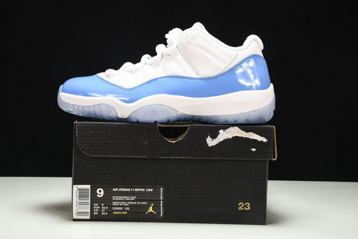 jordan 11 retro low university blue 528895-106