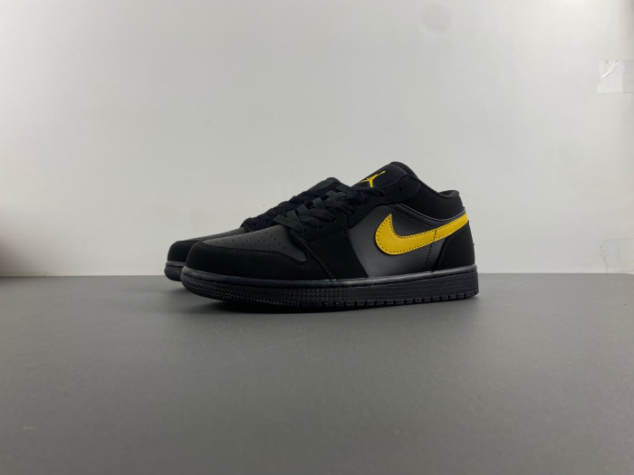 air jordan 1 low ''black university gold'' - 553558-071