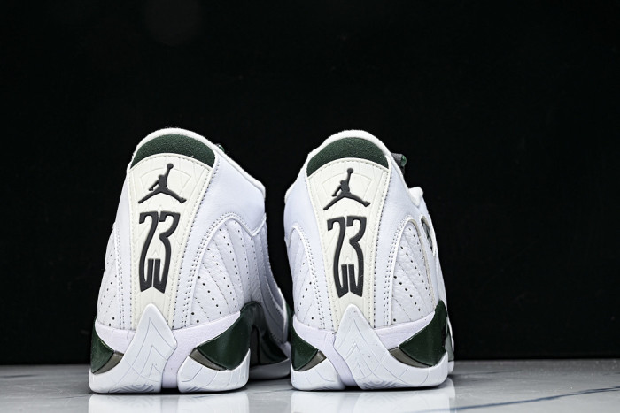 Jordan 14 Retro White Forest Green - 311832-131