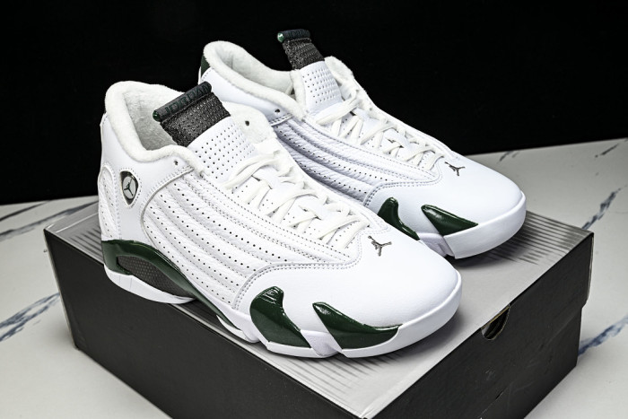 Jordan 14 Retro White Forest Green - 311832-131