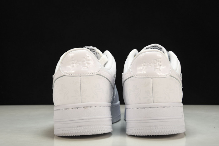 a bathing ape bape sta low with paint copshoe bp-055
