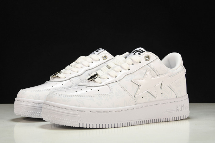 a bathing ape bape sta low with paint copshoe bp-055