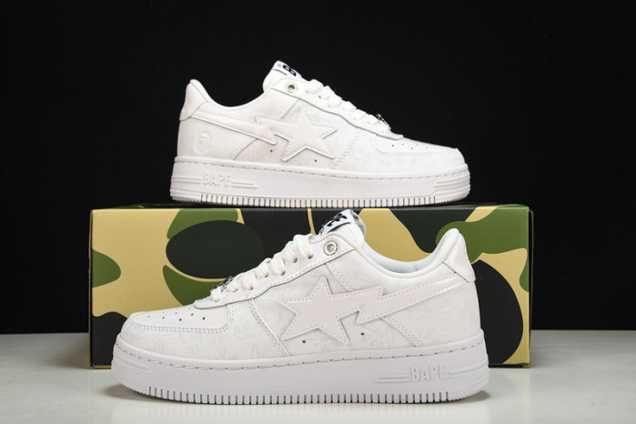 a bathing ape bape sta low with paint copshoe bp-055