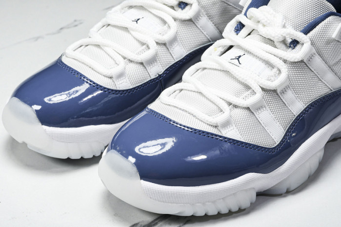 air jordan 11 low "midnight navy/diffused blue" fv5104-104