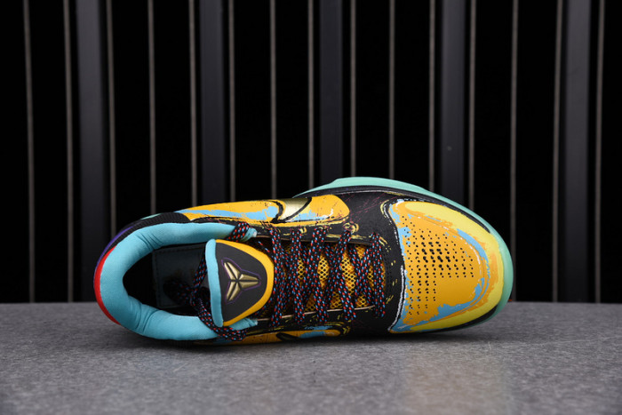 zoom kobe 5 x lakers black/de sol-varsity purple 386430-071