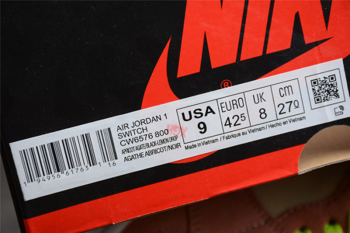 jordan 1 high switch peach - cw6576-800