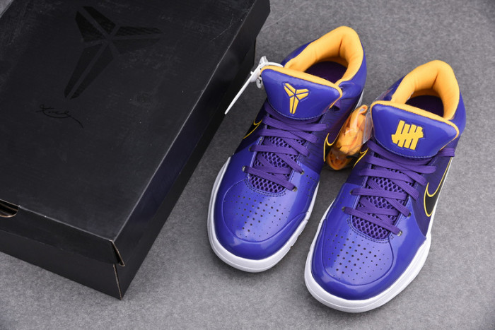 nike kobe 4 protro undefeated los angeles lakers - cq3869-500