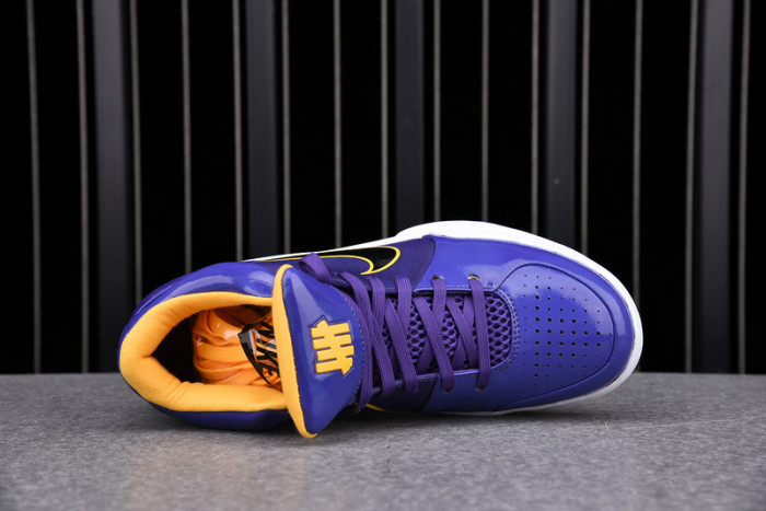 nike kobe 4 protro undefeated los angeles lakers - cq3869-500