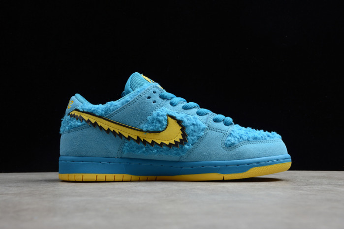 grateful dead x nike sb dunk low "blue bear"-cj5378-400