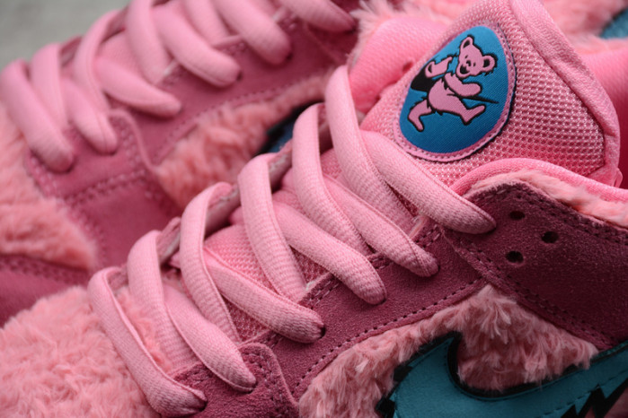 grateful dead x nike sb dunk low "pink bear"-cj5378-600