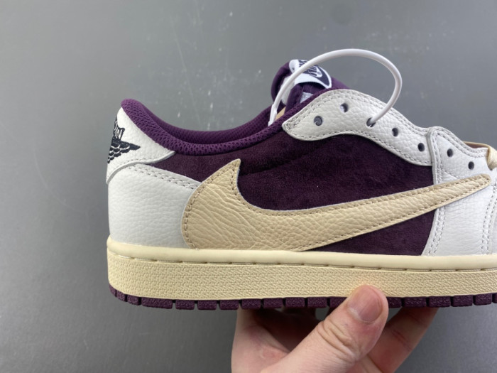 Travis Scott x Air Jordan 1 Low "Reverse Purple" DZ4137-706