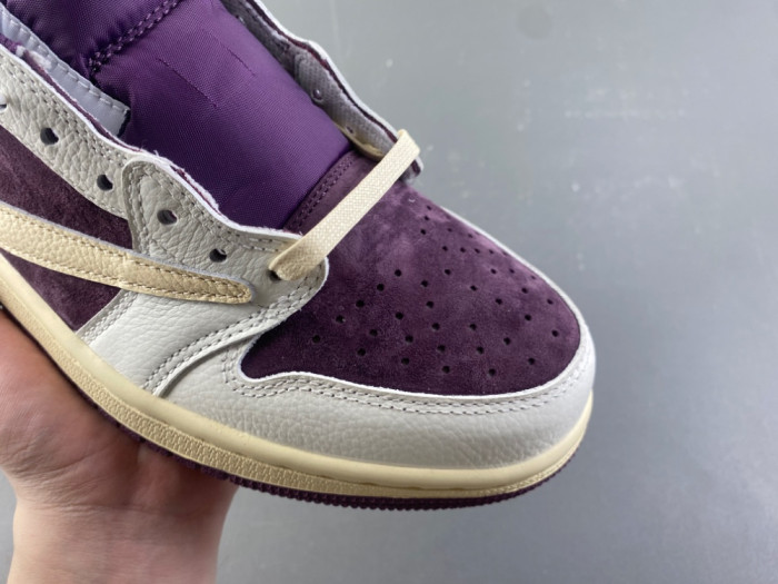 Travis Scott x Air Jordan 1 Low "Reverse Purple" DZ4137-706