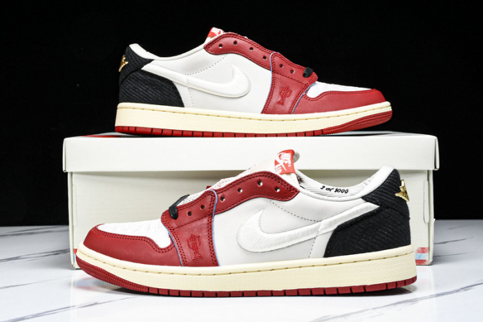 trophy room x air jordan 1 low og “home” hv6157-100