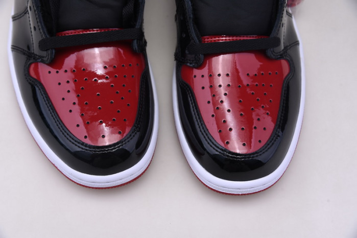 air jordan 1 bred patent leather 555088-063
