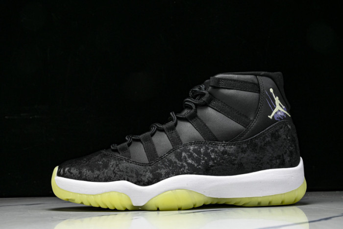 Jordan 11 Retro Black Barely Volt - IB1378-001