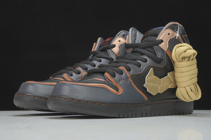 gundam x nike sb dunk high "banshee" dh7717-400