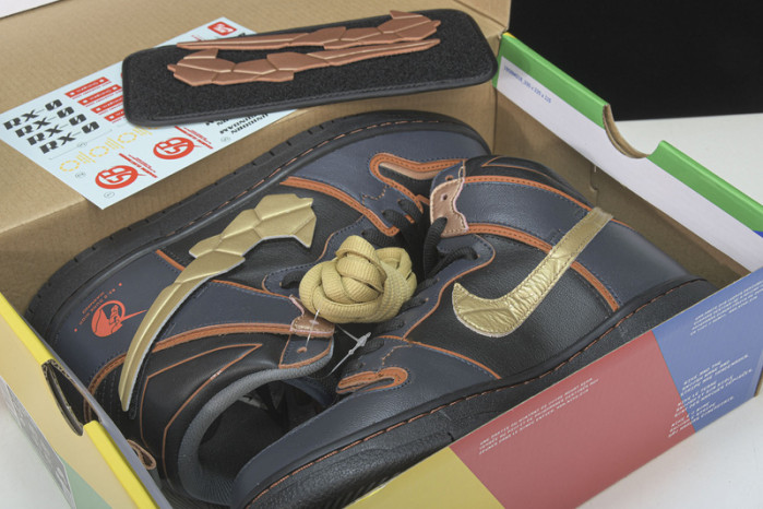 gundam x nike sb dunk high "banshee" dh7717-400