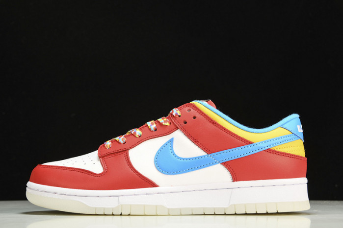 lebron james x nike dunk low fruity pebbles dh8009-600