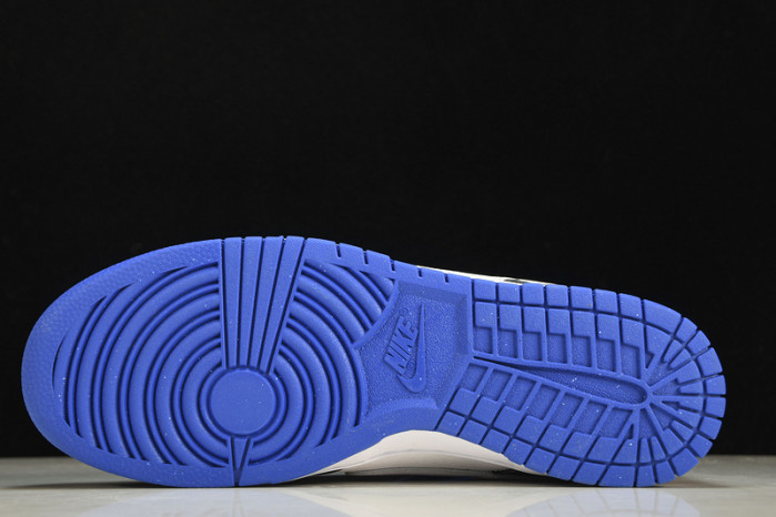 nike dunk low white black royal - fd9064-110