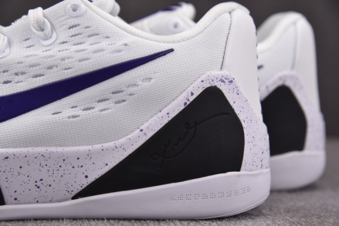 Kobe 9 Elite Low EM Protro White Court Purple IH1401-100