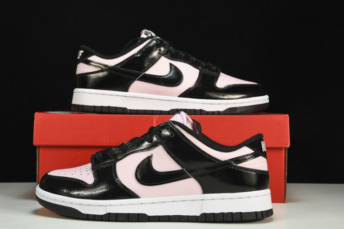 nike dunk low pink foam black (w) - dj9955-600