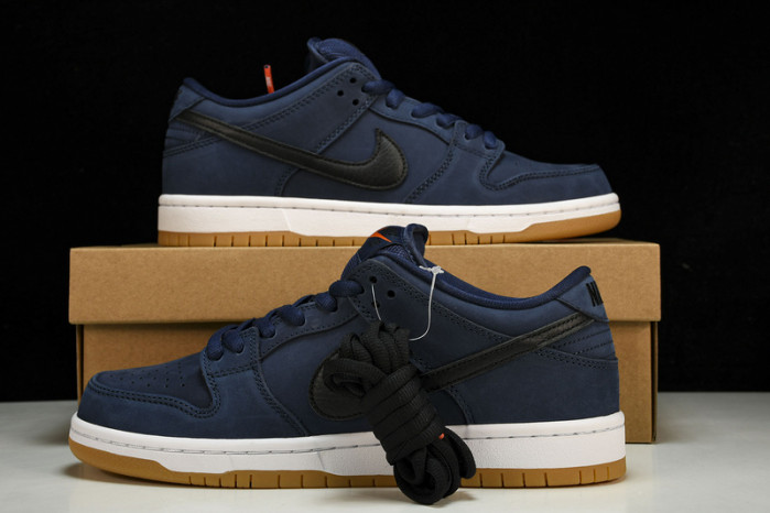 nike sb dunk low navy black gum - cw7463-401