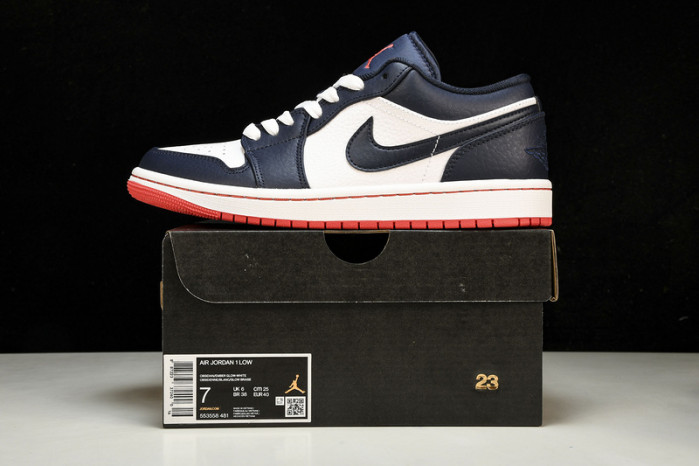 jordan 1 low obsidian ember glow - 553558-481