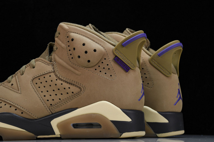 air jordan 6 gore-tex brown kelp fd1643-300