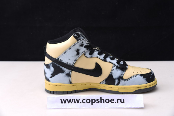 nike dunk high 1985 black acid wash - dd9404-700