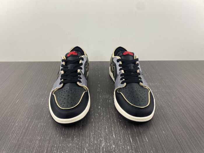 jordan 1 low og ex black smoke grey - dv0982-006