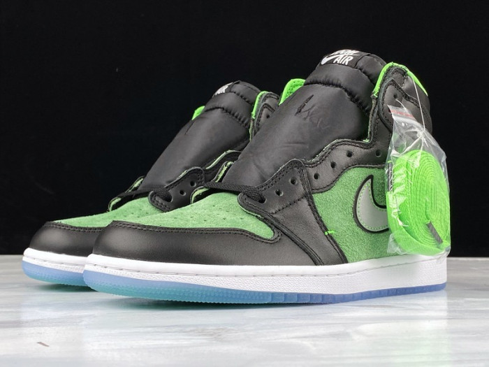 jordan 1 retro high zoom black green - ck6637-002