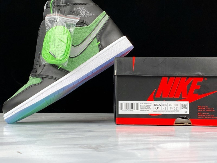 jordan 1 retro high zoom black green - ck6637-002