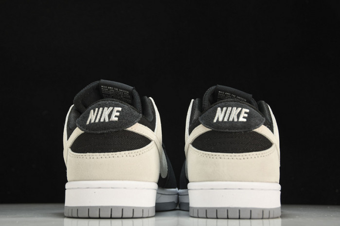 sb zoom dunk low pro black wolf grey white 854866-001