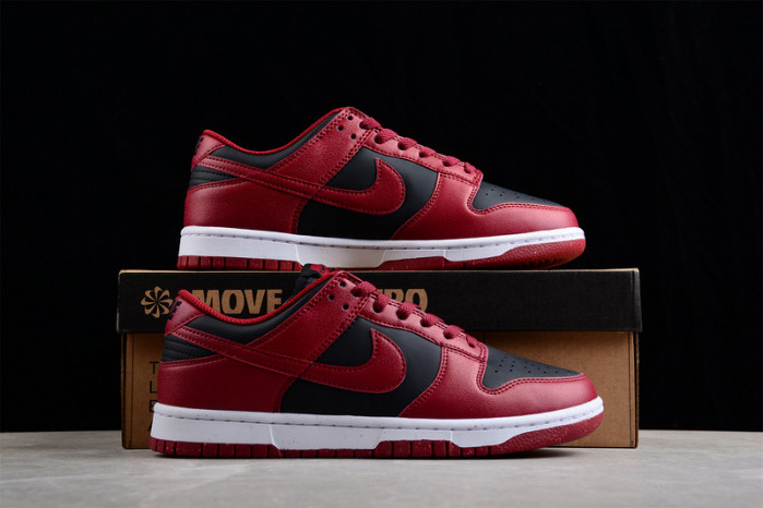 nike dunk low next nature dark red black dn1431-002